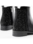 165-212 Siyah Taş Aksesuarlı Fermuarlı Günlük Kadın Bot 5