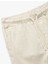 Beli Bağcıklı Keten Karışımlı Basic Pantolon 5