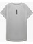 Kısa Kollu Bisiklet Yaka Reglan Kol Arkası Baskılı Slim Fit Spor Tişört 2