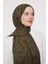 Yosun Yeşili Soyut Desen Grazia şal 2