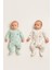 2'li Bebek Tulum Zıbın Takımı | Pamuklu Uzun Kollu Ayaklı Tulum | Unisex Yenidoğan Set 1