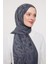 Lacivert Soyut Desen Grazia şal 2