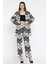 Kadın Desenli Kimono Pantolon Ikili Takım P-00016180 1