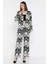 Kadın Desenli Kimono Pantolon Ikili Takım P-00016180 2