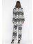 Kadın Desenli Kimono Pantolon Ikili Takım P-00016180 3