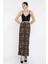 Kadın Leopar Desenli Bel Lastikli Bürümcük Etek P-00016181 2