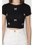 Kadın Bisiklet Yaka Fiyonklu Kaşkorse Crop Top Bluz P-00016174 3