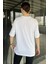 Kadın Ön Baskılı Oversize Bisiklet Yaka Tişört P-00016173 3