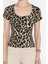 Kadın Kare Yaka Leopar Desenli Bluz P-00016158 4