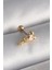 316L Çelik Gold Renk Zirkon Taş Detay Pembe Kalp Işleme Tragus Piercing 1