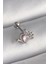 316L Çelik Gümüş Renk Pembe Mineli Kalp Zirkon Taş Detay Tragus Piercing 1