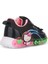 Günlük Kız Çocuk Spor Ayakkabı Hello Kitty Simli Süs Detay Işıklı Taban Lastik Bağcık Sneaker 120 2