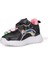 Günlük Kız Çocuk Spor Ayakkabı Hello Kitty Simli Süs Detay Işıklı Taban Lastik Bağcık Sneaker 120 3