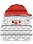C Stili Yeni Noel Baba Noel Fidget Oyuncak Itme Kabarcık Anahtarlık Silikon Spotify Premium Yetişkin Çocuk Hediye (Yurt Dışından) 2