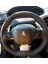 Dikişli Direksiyon Kılıfı Siyah Deri Kırmızı Dikişli Peugeot 208 Küçük Direksiyon Için 1