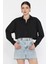 Kadın Basic Crop Top Gömlek P-00016057 1