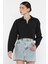Kadın Basic Crop Top Gömlek P-00016057 2