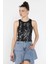 Kadın Işıltılı Sıfır Kol Kaşkorse Bluz P-00016079 2