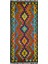 Yün Iplikten El Dokuma Renkli Afgan Yolluk Kilim 62 x 166 cm (1.03 M²) 1
