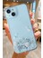 Apple iPhone 14 Plus-Apple iPhone 15 Plus Uyumlu Desenli Şeffaf Silikon Kılıf FLOWER11 1