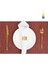 Pvc Bambu Deseni Luterslin Placemat, Üst Düzey Isı Yalıtım Paspası, Su Geçirmez ve Yağ Geçirmez Placemat, 6 Adet (Yurt Dışından) 1