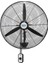HEF-DA750 210W 75 cm Siyah 3 Kanat Anahtarlı Sanayi Tipi Duvar Vantilatörü 1