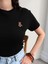 Teddy Bear Nakışlı Crop T-Shirt 2