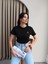 Teddy Bear Nakışlı Crop T-Shirt 5