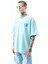 Erkek None Three Baskılı Oversize T-Shirt Bebe Mavi 3