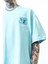 Erkek None Three Baskılı Oversize T-Shirt Bebe Mavi 5