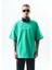 Erkek Greatest Nakışlı Oversize T-Shirt Yeşil 2