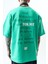Erkek Greatest Nakışlı Oversize T-Shirt Yeşil 5