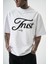 Erkek Trust Yazılı Oversize T-Shirt Siyah 4