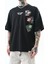 Erkek Low Vision Nakışlı Oversize T-Shirt Nefti 5