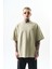 Erkek Respire Yazı Detaylı Oversize T-Shirt Küf 1