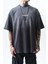 Erkek Unfuckwithable Baskılı Oversize T-Shirt Bordo 4