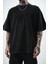 Erkek R Nakışlı Yıkamalı Oversize T-Shirt Bordo 5