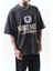 Erkek Unfortunately Baskılı Oversize T-Shirt Bej 4