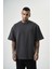 Erkek Da Vinci Baskılı Oversize T-Shirt Beyaz 2