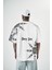 Erkek Sharp Pain Baskılı Oversize T-Shirt Nefti 1