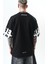 Erkek Orpheus Baskılı Oversize T-Shirt Siyah 5