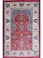 Bambu Iplikten Dokuma Parlak Tuşeli Kırmızı ve Lacivert Renk Mihraplı Seccade (83 x 125 cm ) 1