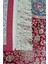 Bambu Iplikten Dokuma Parlak Tuşeli Kırmızı ve Lacivert Renk Mihraplı Seccade (83 x 125 cm ) 4