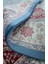 Bambu Iplikten Dokuma Parlak Tuşeli Bordo ve Mavi Renk Mihraplı Seccade (83 x 125 cm ) 5