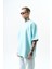 Erkek Memory Baskılı Oversize T-Shirt Bebe Mavi 3