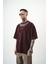 Erkek Ephemeral Baskılı Yıkamalı Oversize T-Shirt Mor 3