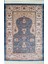 Bambu Iplikten Dokuma Parlak Tuşeli Krem ve Mavi Renk Mihraplı Seccade (83 x 125 cm ) 1