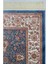 Bambu Iplikten Dokuma Parlak Tuşeli Krem ve Mavi Renk Mihraplı Seccade (83 x 125 cm ) 2