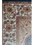 Bambu Iplikten Dokuma Parlak Tuşeli Krem ve Mavi Renk Mihraplı Seccade (83 x 125 cm ) 3