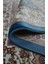 Bambu Iplikten Dokuma Parlak Tuşeli Krem ve Mavi Renk Mihraplı Seccade (83 x 125 cm ) 5